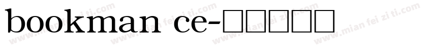 bookman ce字体转换